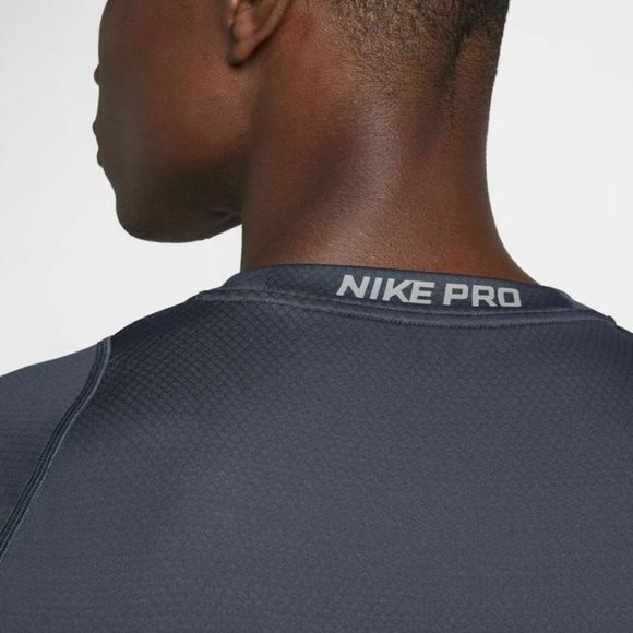 Nike AH7989 472 Mens Size S Dark Grey Pro Training Shirt - Picture 3 of 4